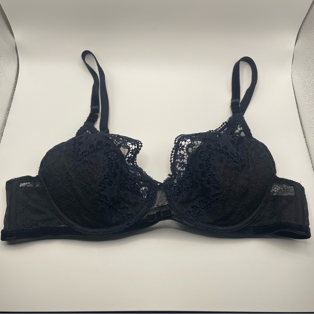 Simone Perele Scenario Push-Up - Black / Navy 36A Lace - Picture 6 of 13